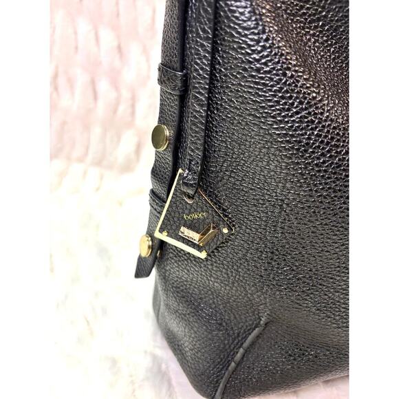 Women's Botkier Black Pebbled Leather Hobo Shoulder Bag | Large Slouchy Soho Bag - Picture 7 of 12
